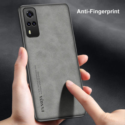 Luxury PU Leather Phone Case For Vivo Y31 Y51 Y53S Y52 Y52S Cover Matte Silicone Protection Case For Vivo Y21 Y21S Y33S Y72 5G