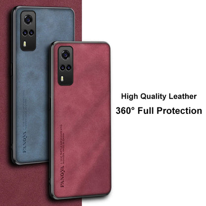 Luxury PU Leather Phone Case For Vivo Y31 Y51 Y53S Y52 Y52S Cover Matte Silicone Protection Case For Vivo Y21 Y21S Y33S Y72 5G