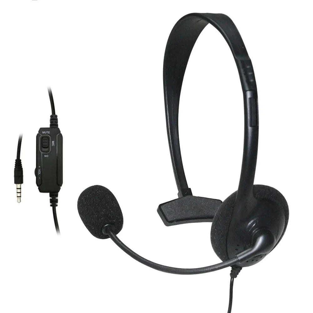 3.5mm Wired Headset with Noise Cancelling Microphone Headset for Playstation 4 PS4 Gaming Headset