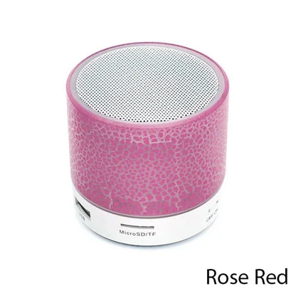 New Bluetooth Mini Speaker Wireless Speaker Colorful LED TF Card USB Subwoofer Portable MP3 Music Sound Column For PC Phone