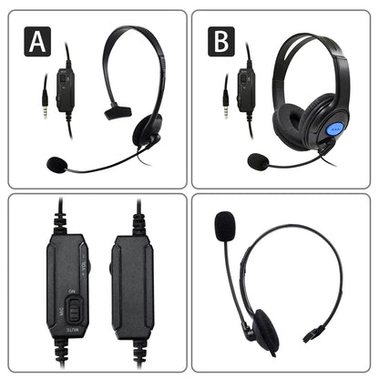 3.5mm Wired Headset with Noise Cancelling Microphone Headset for Playstation 4 PS4 Gaming Headset